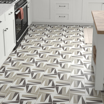Carreau de porcelaine 8 po x 8 po Encausto