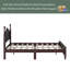 Structure de lit plateforme, lit plateforme de style rétro avec support en lattes de bois-1387452022-1377482733