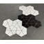 Carreau de mosaïque de porcelaine fantaisie 3 po x 3 po