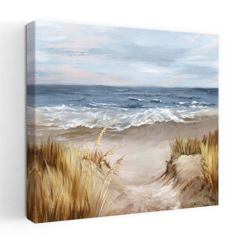 Art mural côtier Pathway To The Ocean's Edge, H 32 po x l 32 po