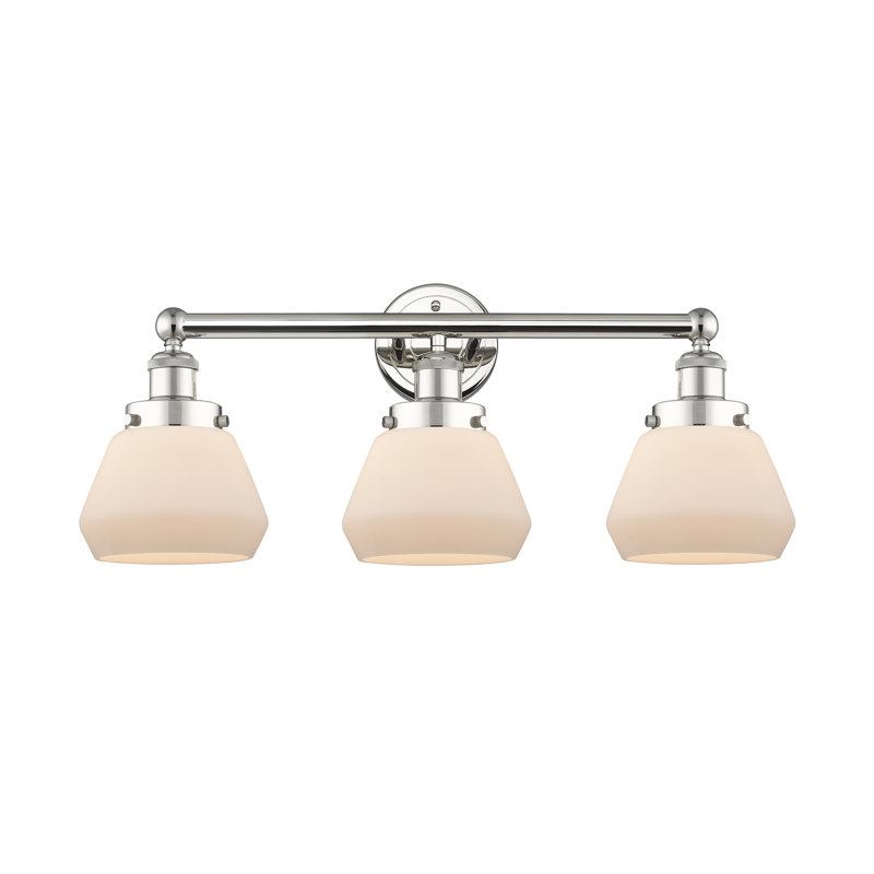 Rivka 3 - Light Dimmable Vanity Light, Matte White, Polished Nickel
