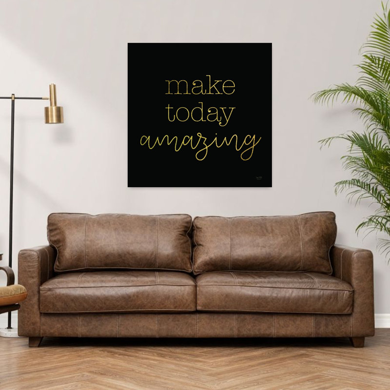«Make Today Amazing Abstract», art contemporain, H 36 po x l 36 po