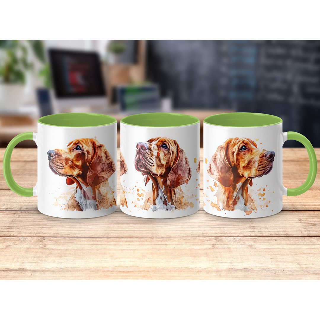 Set of 2 – Dingo Dog Watercolor Design 11oz Coffee Mug