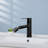 Single Handle Single Hole Bathroom Faucet With 360° Rotating Aerator In Matte Black ( 1 Pack )