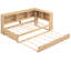 Lit de jour simple avec rangement et charge - gigogne en bois-713204949