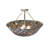 24" Wide Tiffany Fishscale Inverted Semi-Flushmount