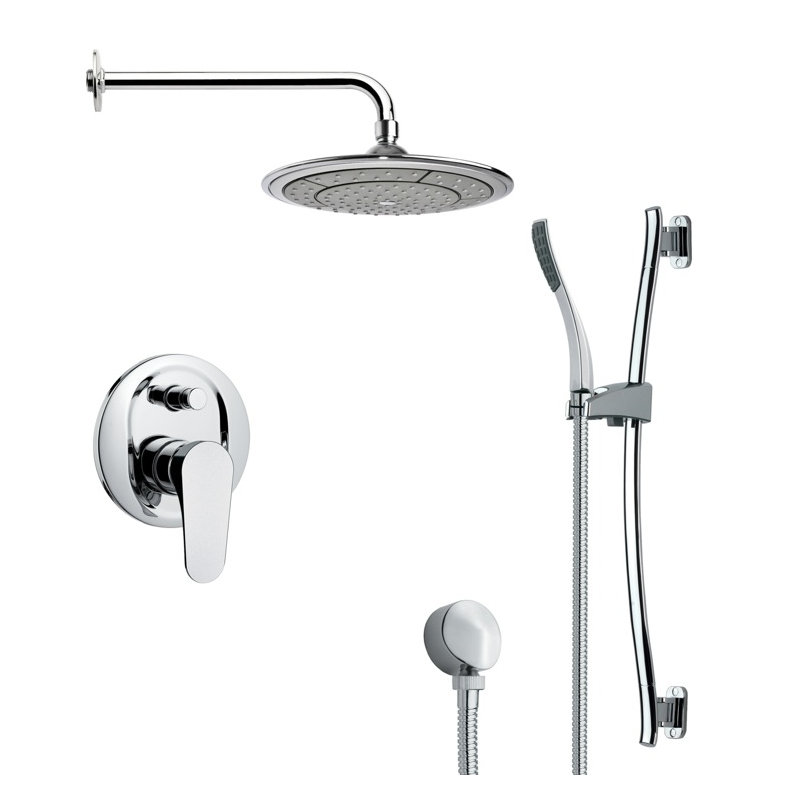 Système de douche complet à pression équilibrée avec valve brute Rendino