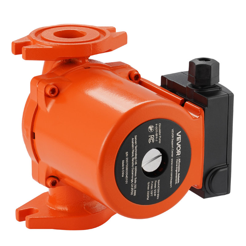 F-0011-BF4-J Pompe de circulation d'eau en fonte 1/3 HP 33 GPM