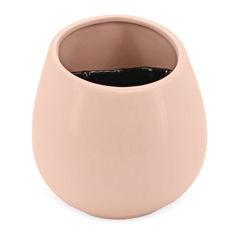 Kampe Wall Planter, Coral, 6" H x 5.5" W x 5.5" D