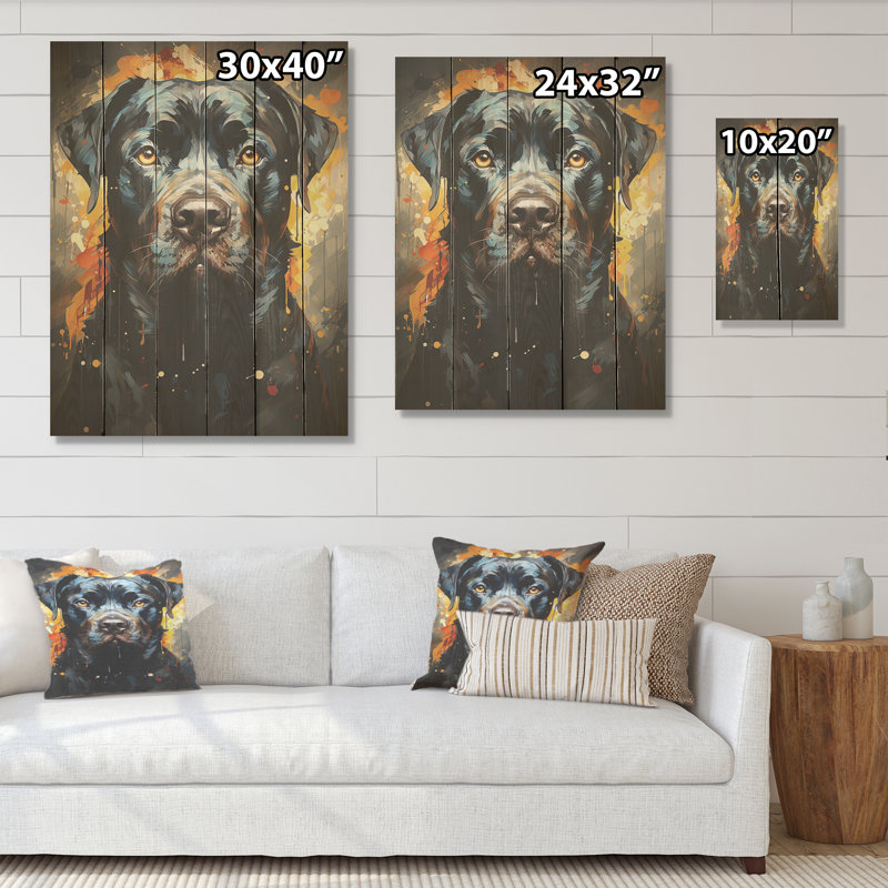 Cane Corso Confidence I - chien, art mural sur bois de pin naturel, H 20 po x l 10 po
