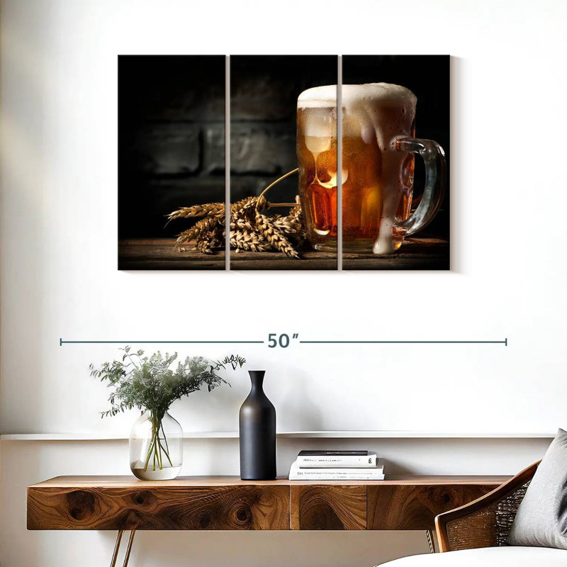 Yarlin Foamy Beer, 24" H x 38" W