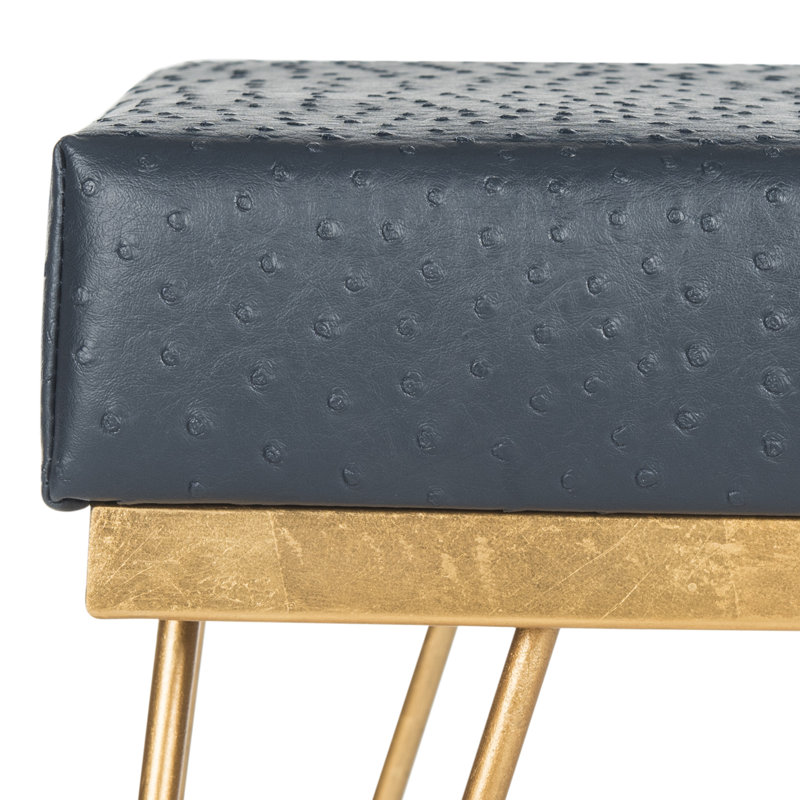 Tabouret de coiffeuse Chalandra, Bleu marine