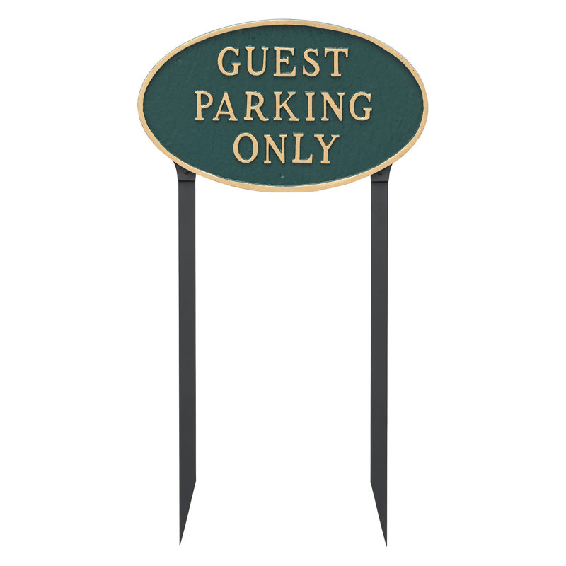 Plaque signalétique standard standard, Vert forêt / doré