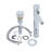 The Renovators Supply Inc. Halo 23.5'' Tempered Glass Vitreous China Rectangular Bathroom Sink with Faucet
