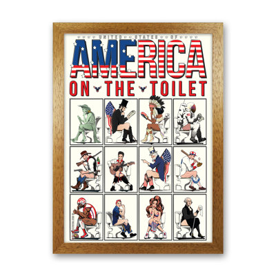 America On The Toilet - Print