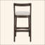 Tabouret de bar d'intérieur en bois d'hévéa, ensemble de 2-121061843