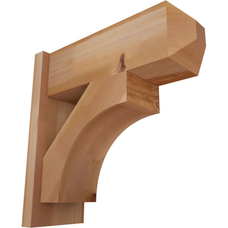Persienne en bois rustique Westlake Craftsman, Cèdre rouge occidental l 7 1/2 po (lisse), P 30 po x H 36 po