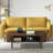 Aguilera 47.2" W Mid Century Coffee Table with Storage and Fluted Sliding Door-1152857807
