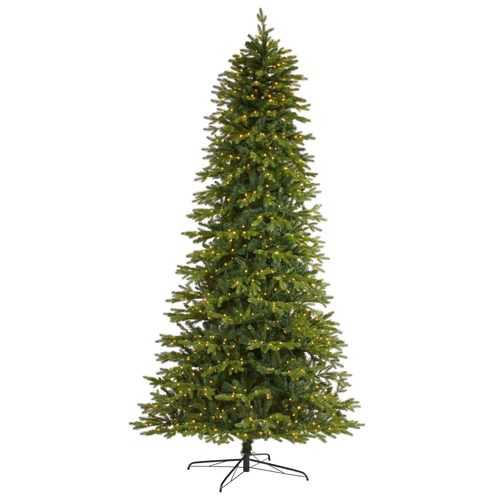 Lighted Artificial Christmas Tree, 10' H
