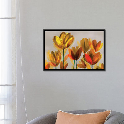 « contemporaine pops jaune », impression sur toile