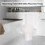 SUPERFLO Macerating Toilet with Upflush Toilet System, 600W Motor, and Waste Pump