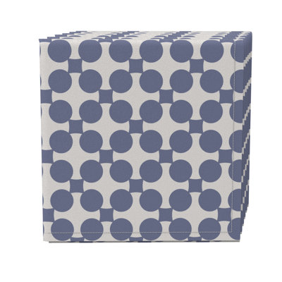 Cotton Twill Geometric Square Napkin