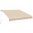 Yaheetech Fabric Beige Cover Retractable Patio Awning-66002067-94592229
