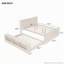 Lit plateforme en bois avec lit gigogne escamotable et rangement-1823515285-1823515280