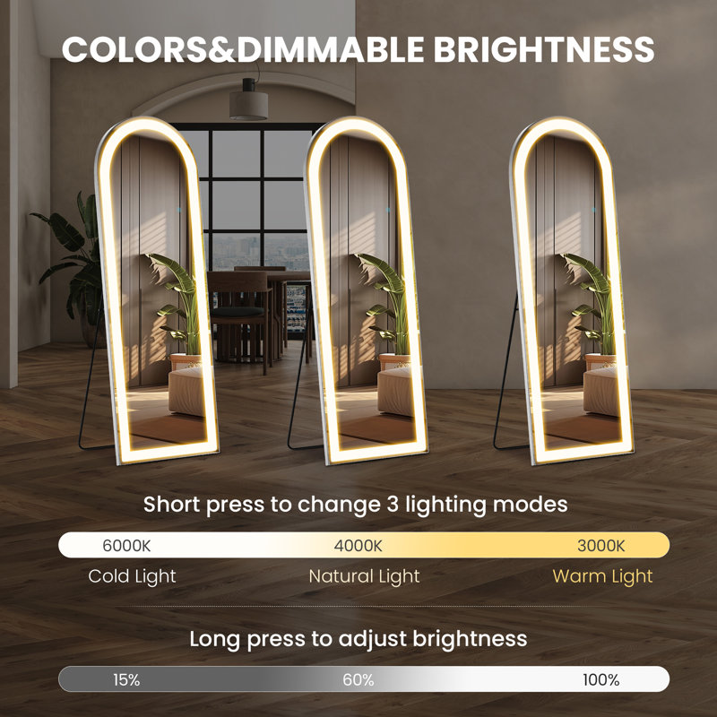 Miroir 3 lumières avec lumières DEL