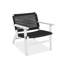 Chaise longue de patio en bois massif avec repose-pieds-133440941