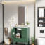 Meuble-lavabo moderne avec lavabo en céramique, porte à fermeture douce et tiroirs multiples-978728682