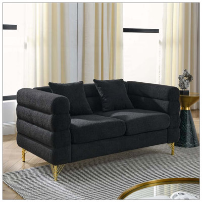 Sectional Sofa, Living Room Comfort Fabric Sectional Sofa-Deep Seating Sectional Sofa