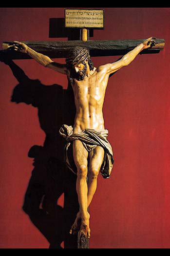 Christ sur la croix-impression d’art graphique, H 36 po x l 24 po