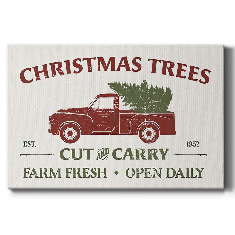 Enseigne de ferme de Noël, collection A, H 24 po x l 36 po x P 1,5 po