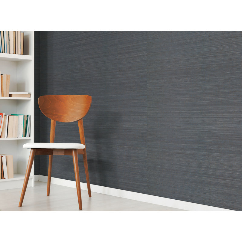 Plain Grass Wallpaper, Gray/Black