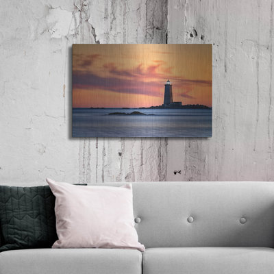 «Whaleback Lighthouse» par Rick Berk, art mural en métal