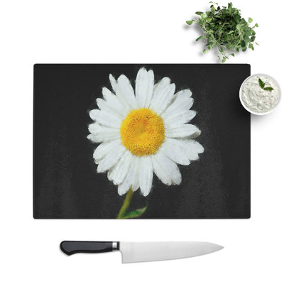 White Daisy Vol.6 Painting Chopping Board