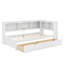 Lit de jour simple avec tiroirs, armoires et port USB-138074410