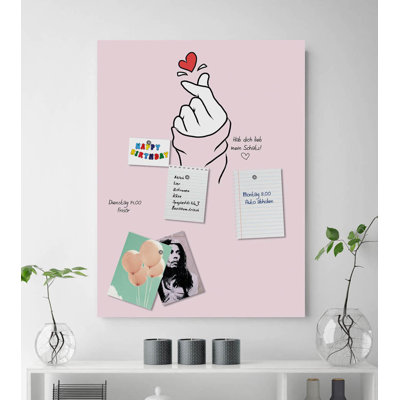 Magnetic Glass Photo Memo Board