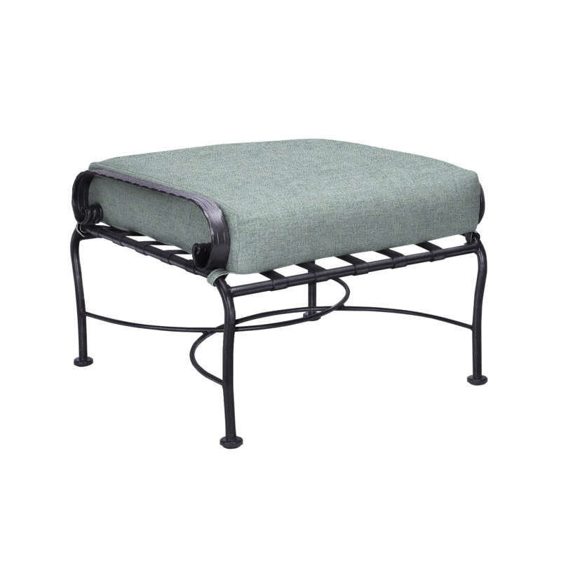 Classico-W Outdoor Ottoman, Graphite, Harris Stone