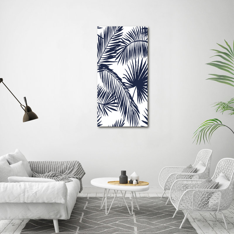 Leaves Of Palm - Wrapped Canvas Print