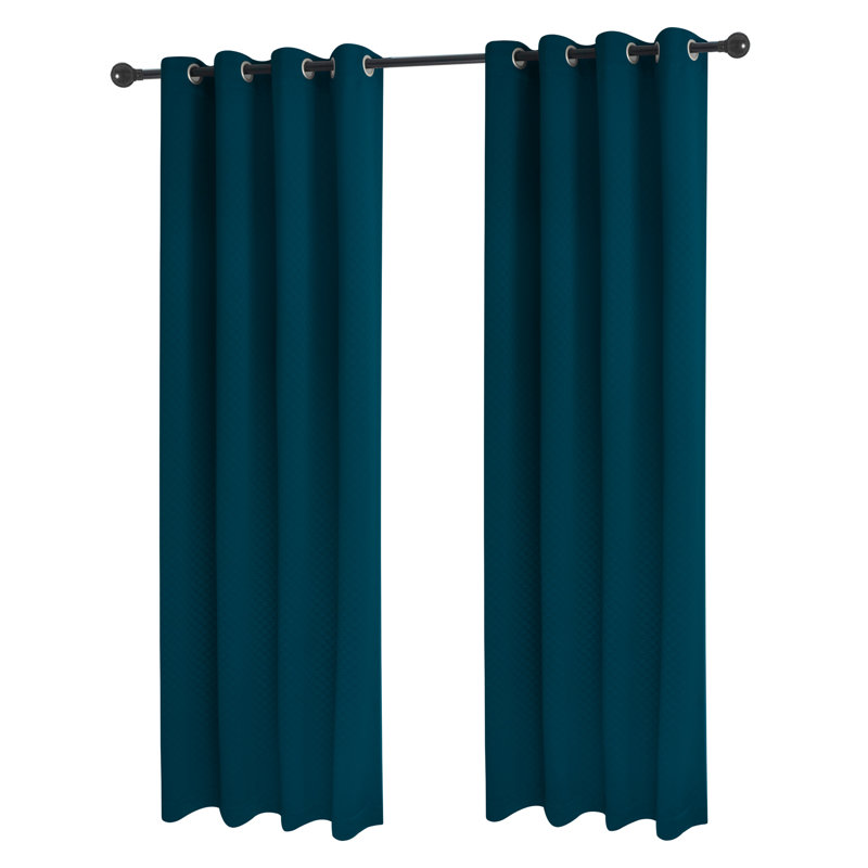 Paire de rideaux isolants Metrol (ensemble de 2), Bleu marine