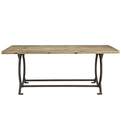 Effuse Wood Top Dining Table