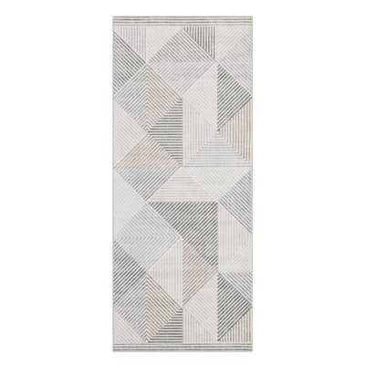 Jahree Miles Modern Geometric Machine Washable Area Rug
