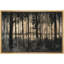 «Moody Black Forest Silhouette Lake View Wall Decor», reproduction d'art sur toile encadrée dans la chambre principale-128138822-128138823