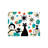Black Cat & Star Pattern Bath Rug, 16 X 24