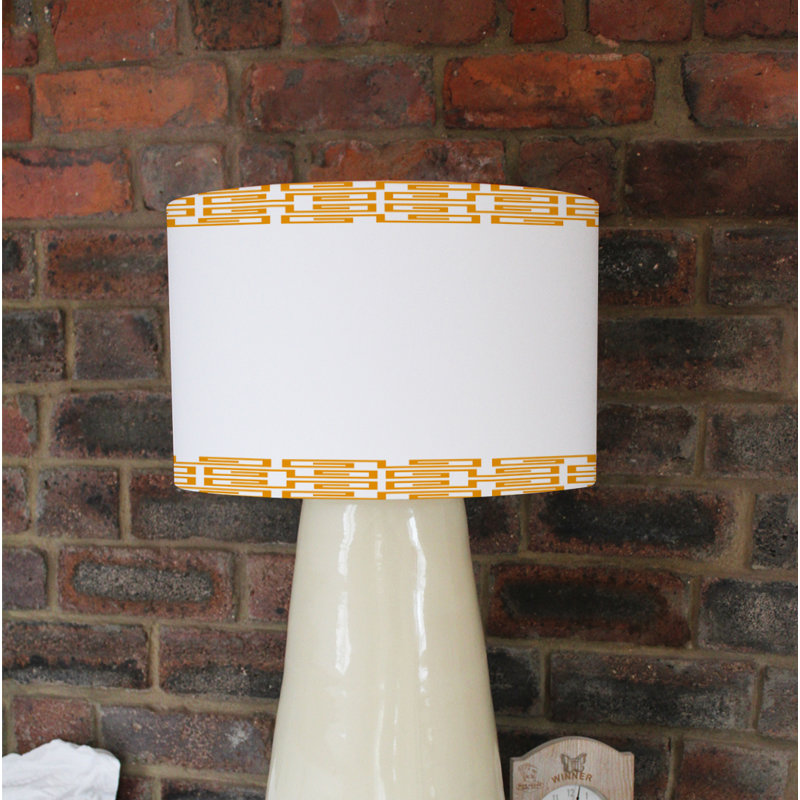 Cotton Drum Lamp Shade ( Uno ), 22cm H x 25cm W x 25cm D