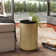 Hemp Etched Barrel Table