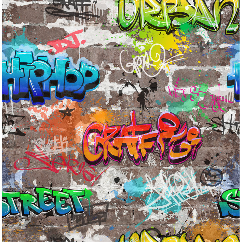 Novelty Graffiti Multi Wallpaper