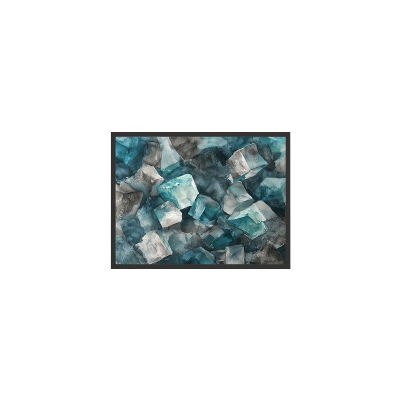 Teal Formation, 40" H x 30" W